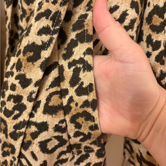 J.Crew Collection Leopard Tailored Trench Coat - Picture 8 of 10